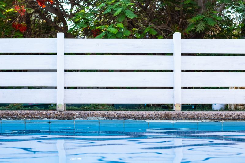 Vinyl Pool Fence Installation detail