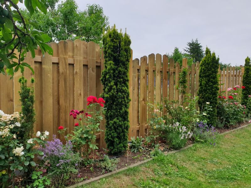 Solid Wood Fence Installation